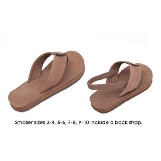 Rainbow Kids Premier Leather Sierra Brown Slippers