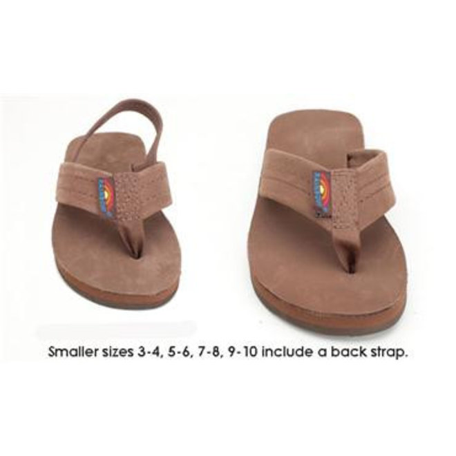 Rainbow Kids Premier Leather Sierra Brown Slippers