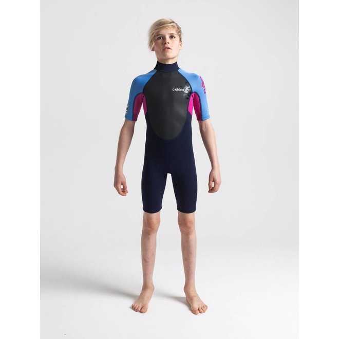 C-Skins Element 3/2 Kids Wetsuit Shorty Magenta