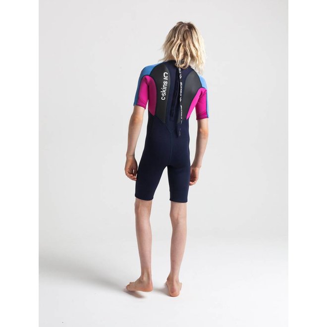 C-Skins Element 3/2 Kids Wetsuit Shorty Magenta