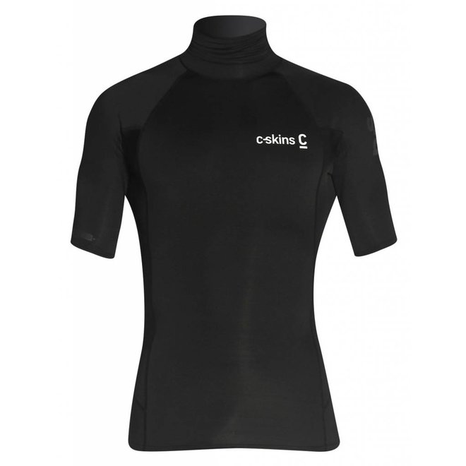 C-Skins Men's Lycra Short Sleeve Black