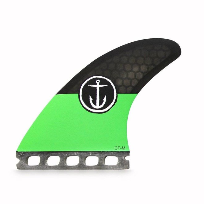 Captain Fin Futures Green Tri Quad  Fins