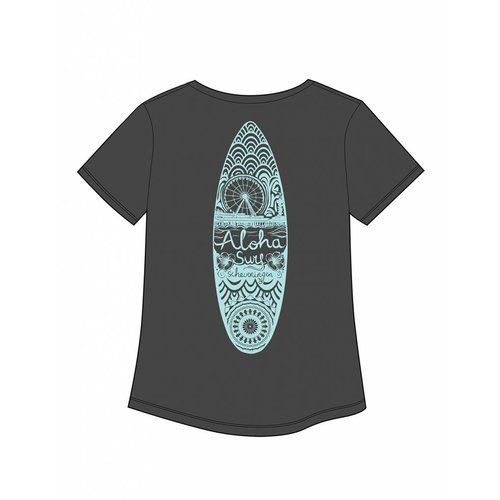 Aloha Surf Huismerk Aloha's Surfboard Grey Mint Women's Tee Aloha Surf Huismerk Aloha's Surfboard Grey Mint Women's Tee