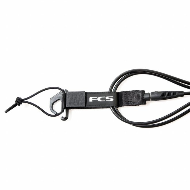 FCS 6ft Comp Essential Leash Black/Grey