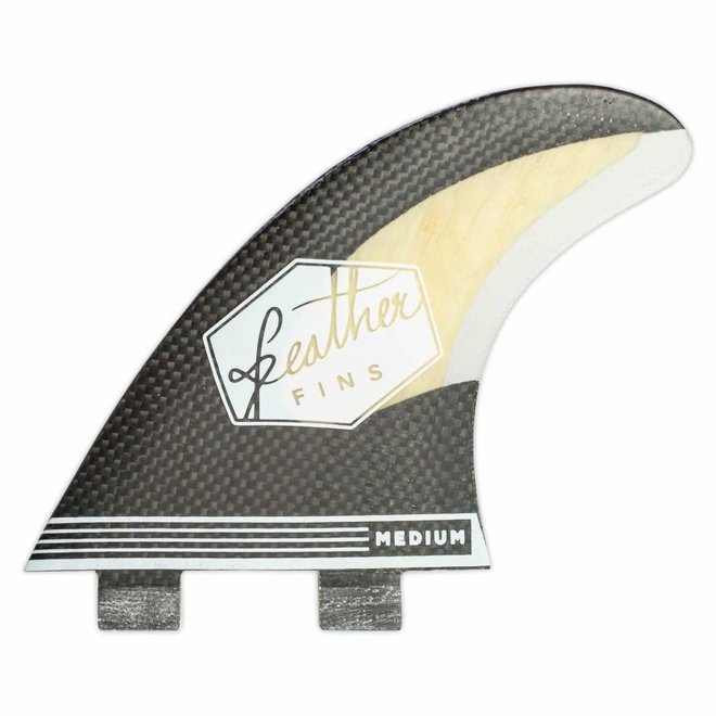 Feather Fins Dual Tab Bamboo & Carbon Thruster Fins