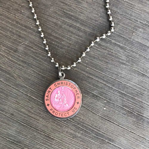 Saint Christopher Saint Christopher Roze/Roze Ketting Saint Christopher Saint Christopher Roze/Roze Ketting