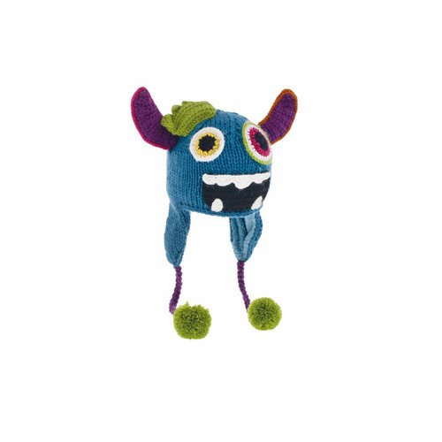 Herman Headwear Herman Children's Justin Monster Blue Beanie Herman Headwear Herman Children's Justin Monster Blue Beanie