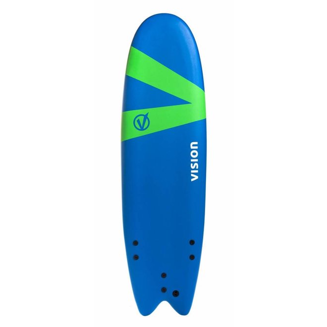 Vision Softlite Royal Blue/Green Swallow Tail 6'6''