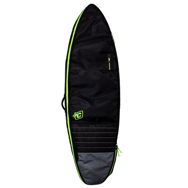 Creatures Shortboard Double Boardbag Charcoal/Lime