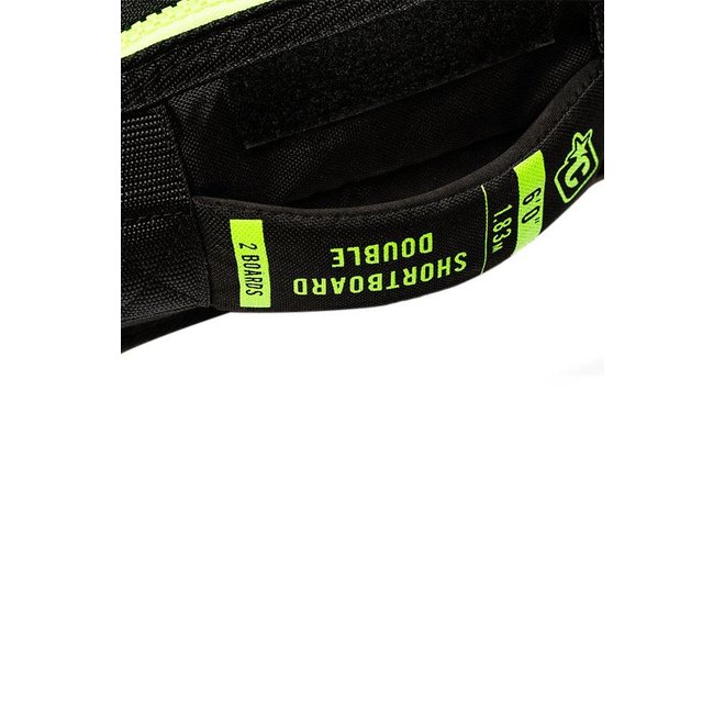 Creatures Shortboard Double Boardbag Charcoal/Lime