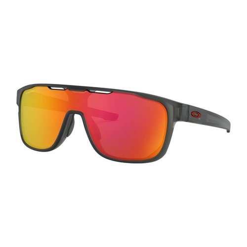 Oakley Oakley Crossrange Shield Matte Grey Smoke Prizm Ruby Zonnebril Oakley Oakley Crossrange Shield Matte Grey Smoke Prizm Ruby Zonnebril