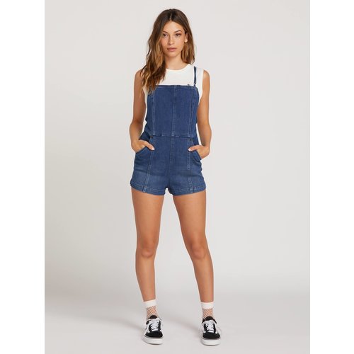Volcom Volcom Dames Liberator Romper Retro Blue Volcom Volcom Dames Liberator Romper Retro Blue