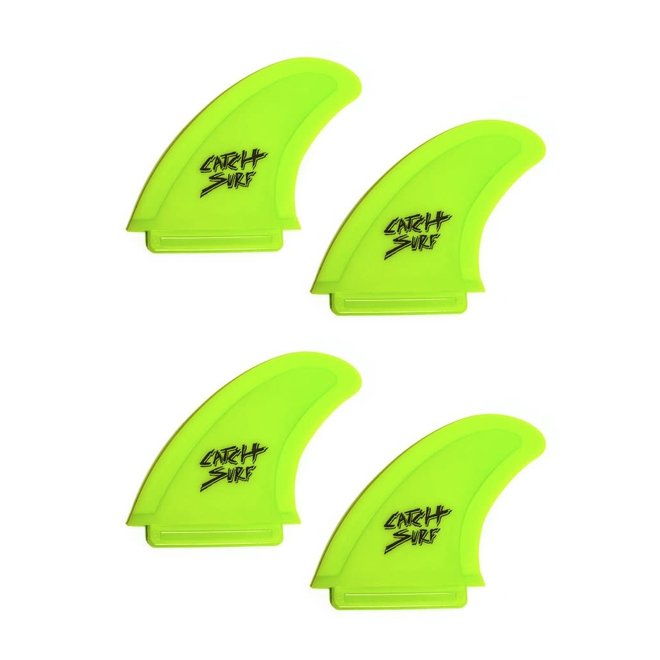 Catch Odysea Safety Edge Quad Fin Set Lime