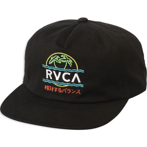 RVCA RVCA Vakay Snapback Hat Black RVCA RVCA Vakay Snapback Hat Black