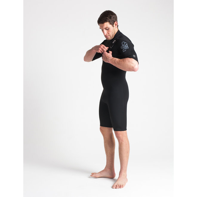 C-skins Session 3/2 Heren Wetsuit Shorty Black/Silver/Grey