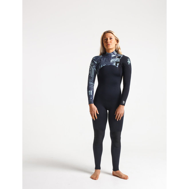 C-Skins ReWired 4/3 Dames Wetsuit Raven/Bl/Shade/IceBlue