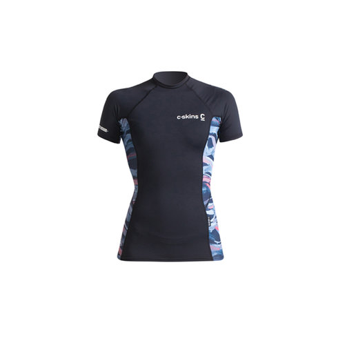 C-Skins C-Skins Women Lycra Short Sleeve Anthracite/Coral/BlueStone C-Skins C-Skins Women Lycra Short Sleeve Anthracite/Coral/BlueStone