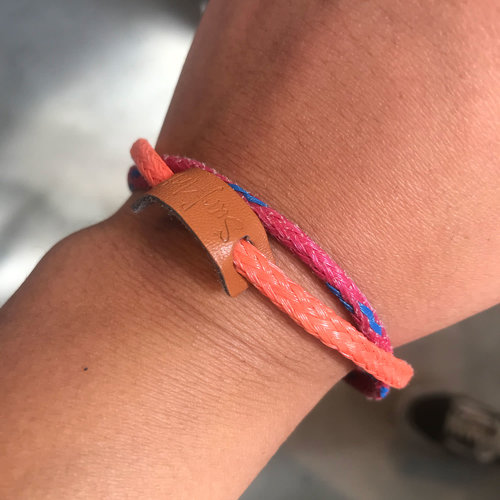 SurfArt SurfArt Ocean Trash Bracelet Orange/Red Double SurfArt SurfArt Ocean Trash Bracelet Orange/Red Double