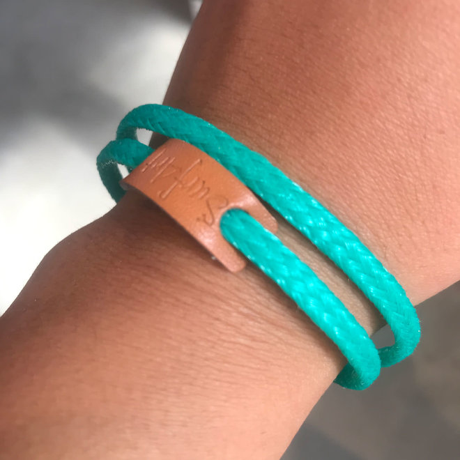 SurfArt Ocean Trash Bracelet Green Double