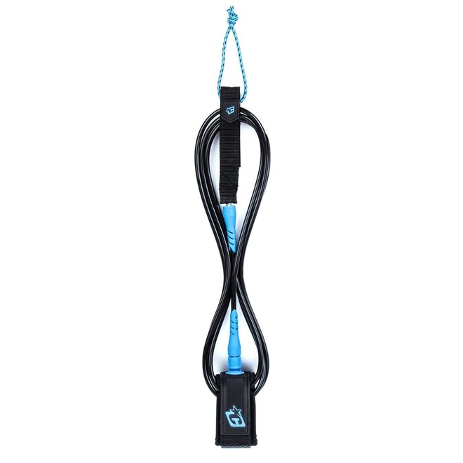 Creatures 9ft Longboard Ankle Leash Black Cyan