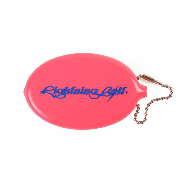 Lightning Bolt Classic Logo Quick Keychain Coin Pink