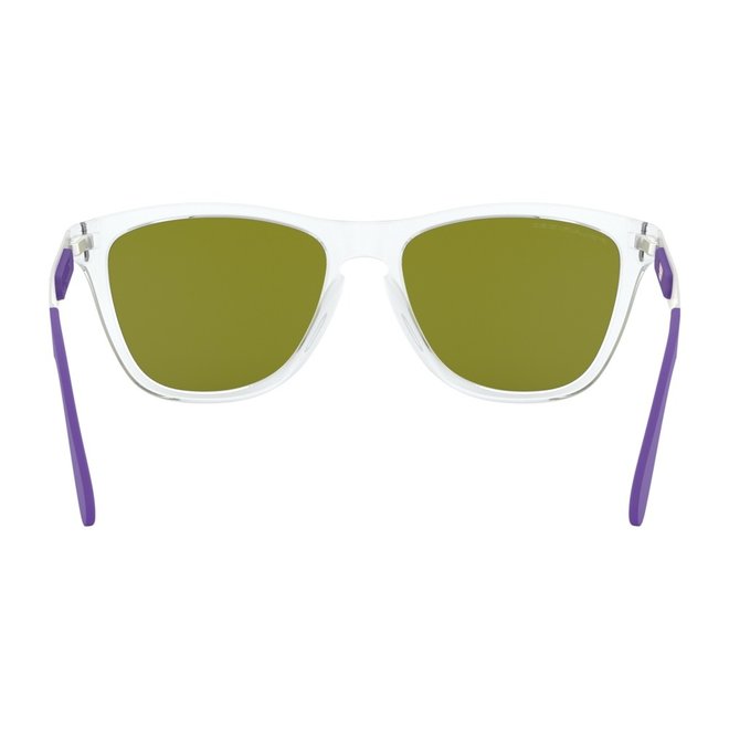 Oakley Frogskins Mix Polished Clear Violet Iridium Polarized Zonnebril