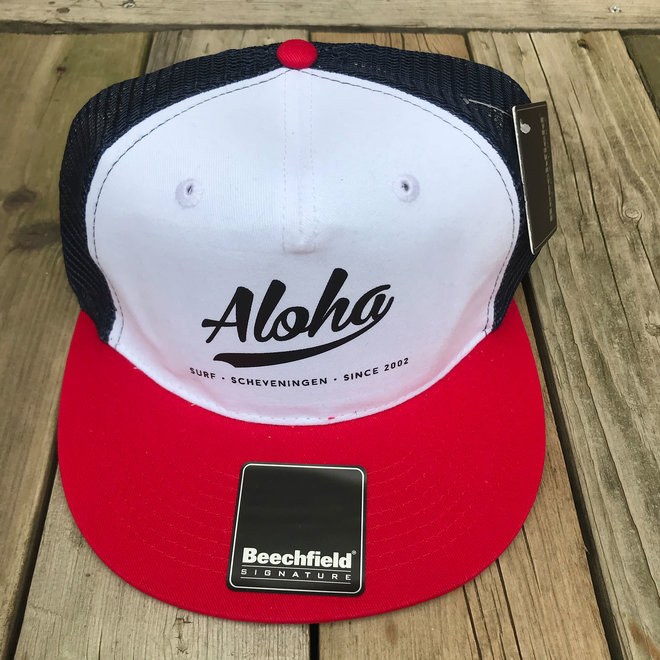 Aloha Logo Trucker Cap Red/Blue