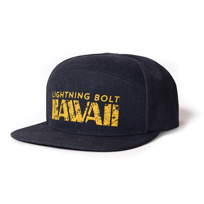 Lightning Bolt Floral Stamp Snap Back Cap