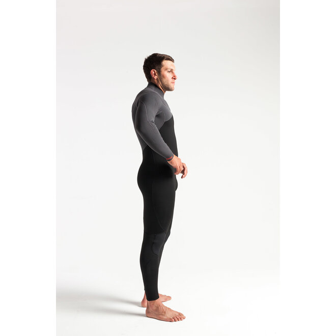 C-Skins ReWired 5/4 Heren Wetsuit Black/Charcoal/DiamondRed