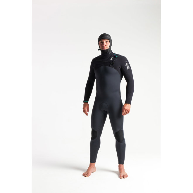 C-Skins ReWired 5/4 Men's Winter Wetsuit Hooded Anthracite/Black/Diamond/Black