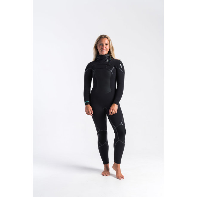 C-Skins Wired 6/5/4 Dames Wetsuit Hooded Black/DiamondBlack