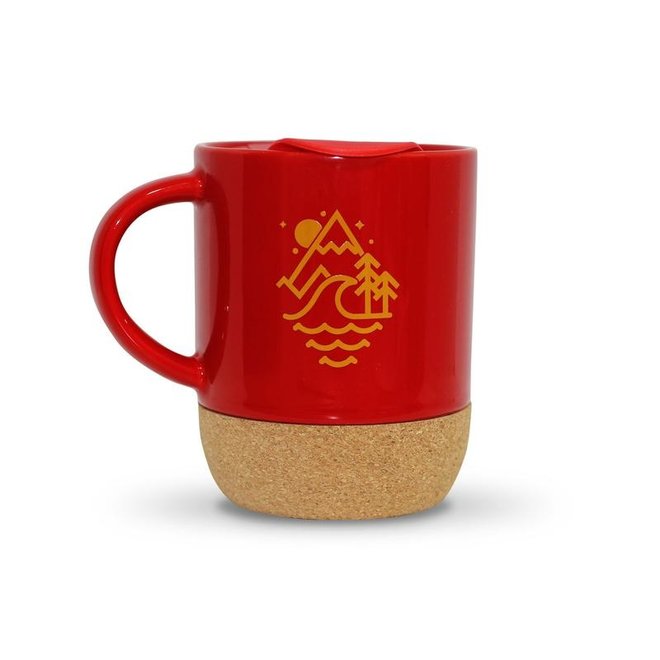 Old Guys Rule Stacked Logo Travel Mug Cardinal Red