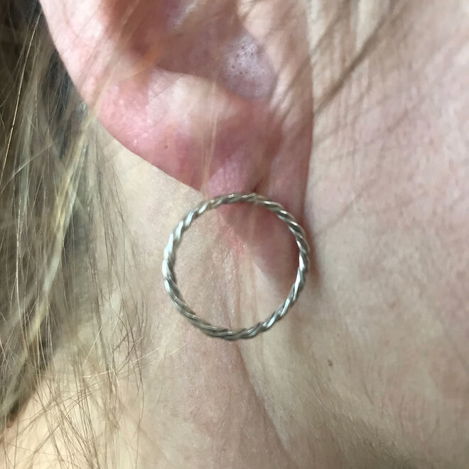 A Little Lem Lou Floating Hoop Earring