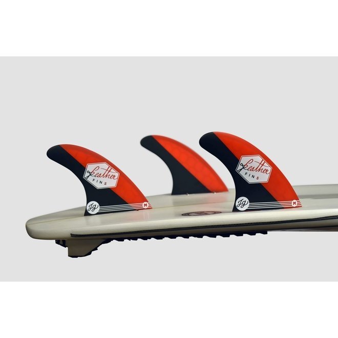Feather Fins Click Tab Signatures Jonathan Gonzalez Thruster Fins Red
