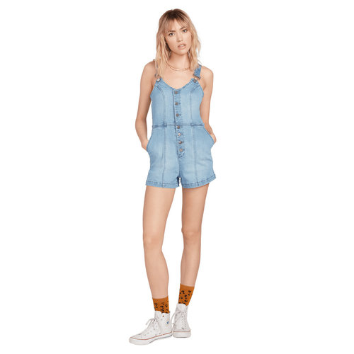 Volcom Volcom Dames Liberator Romper 2 Pale Blue Volcom Volcom Dames Liberator Romper 2 Pale Blue