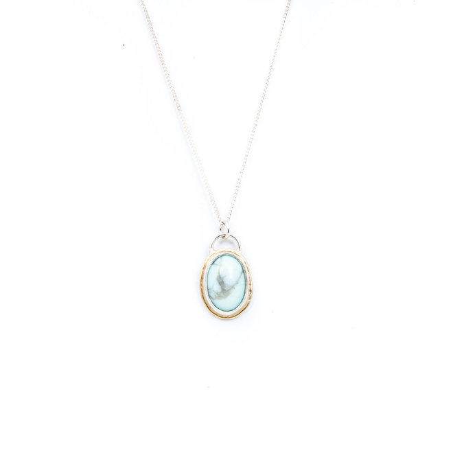 A Little Lem Femm The Floater Larimar Necklace