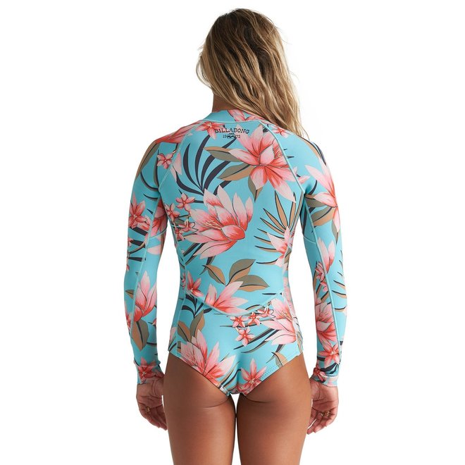 Billabong 2mm Salty Dayz Dames LS Springsuit Waterfall