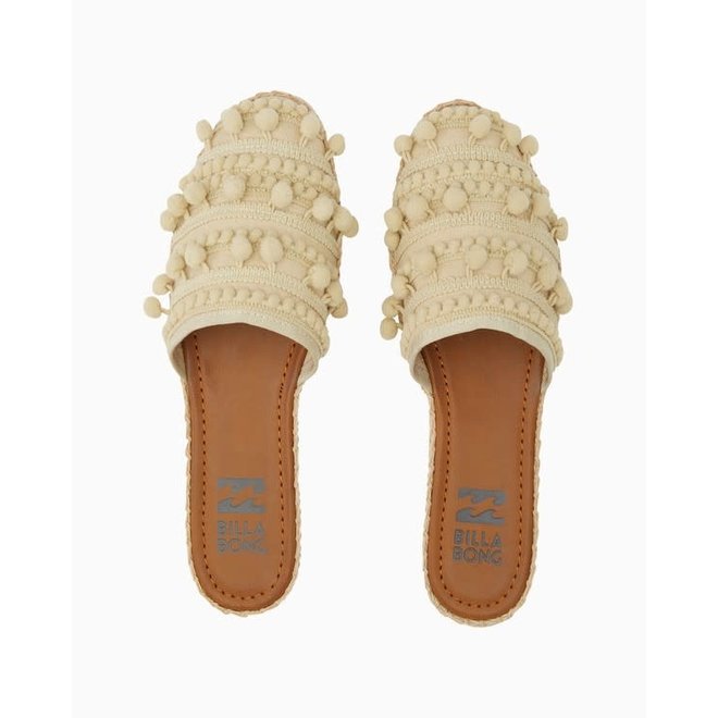 Billabong Dames Pommy Flat Mule Natural