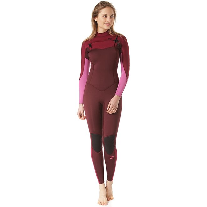 Billabong Furnace Synergy 4/3 Dames Zomer Wetsuit Maroon