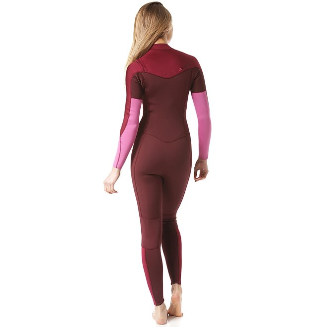 Billabong Furnace Synergy 4/3 Dames Zomer Wetsuit Maroon