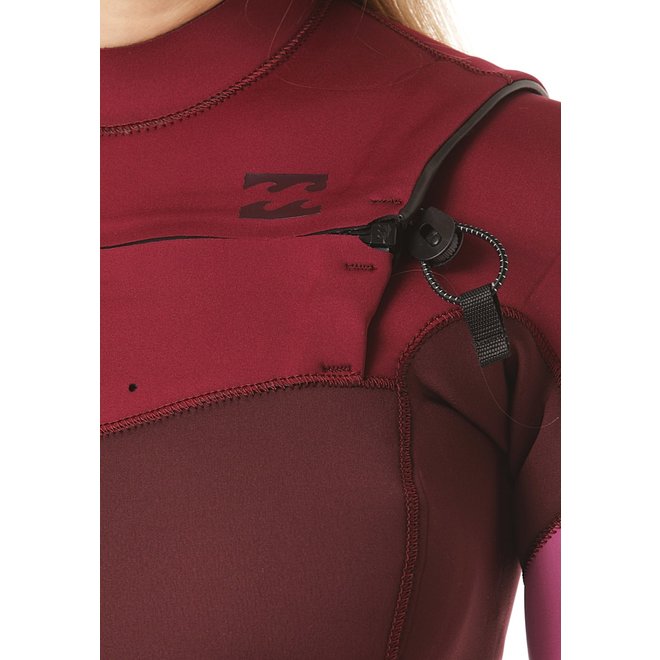 Billabong Furnace Synergy 4/3 Dames Zomer Wetsuit Maroon