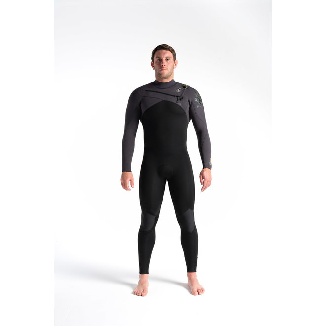 C-skins ReWired 4/3 Heren Wetsuit Black/MeteorX/Lime