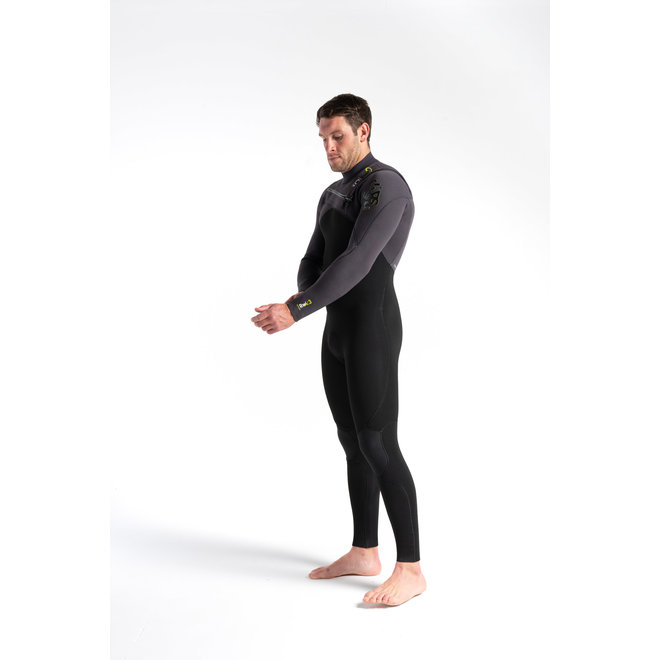 C-skins ReWired 4/3 Heren Wetsuit Black/MeteorX/Lime