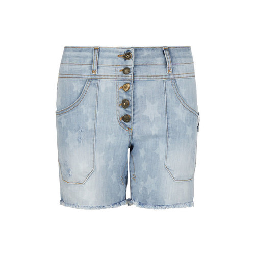 Isla Ibiza Isla Ibiza Women's Shorts With Stars Denim Blue Isla Ibiza Isla Ibiza Women's Shorts With Stars Denim Blue