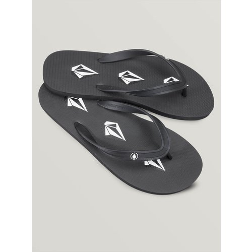 Volcom Volcom Men's Rocker 2 Slippers Stoney Black Volcom Volcom Men's Rocker 2 Slippers Stoney Black