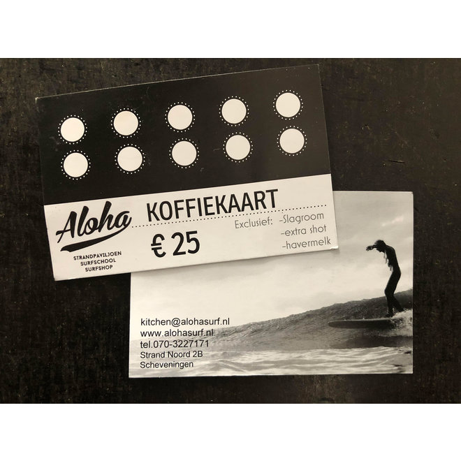 Aloha Coffee card