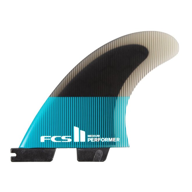 FCS II Performer PC Quad Fins Teal/Black