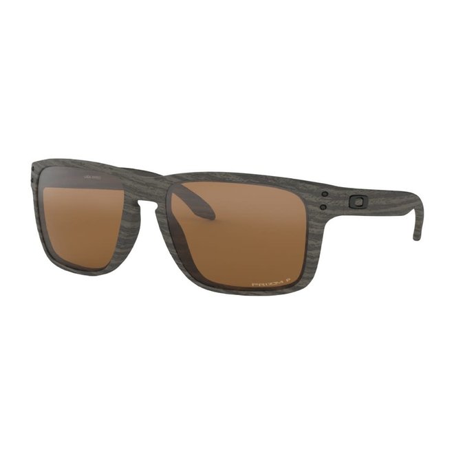 Oakley Holbrook XL Woodgrain Prizm Tungsten Polarized Zonnebril