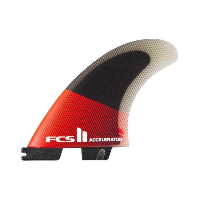 FCS II Accelerator PC Thruster Fins Red/Black