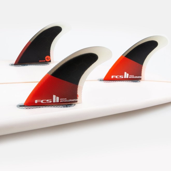 FCS II Accelerator PC Thruster Fins Red/Black